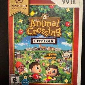 Nintendo Animal Crossing: City Folk for Wii - Red and Green Cover